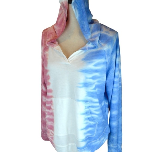 Maurices Lightweight Soft Flowy Tie Dye Pullover Hoodie, Medium NWT - Picture 8 of 10